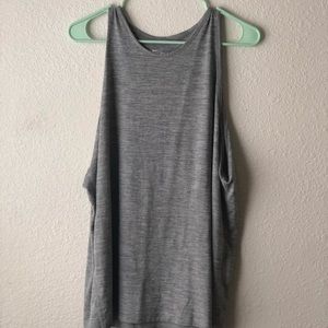 Nike grey cotton tank top